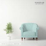 فایل لایه باز موکاپ طرح مبل تک نفره