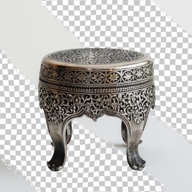 فایل لایه باز میز کوچک با طراحی سنتی شیک