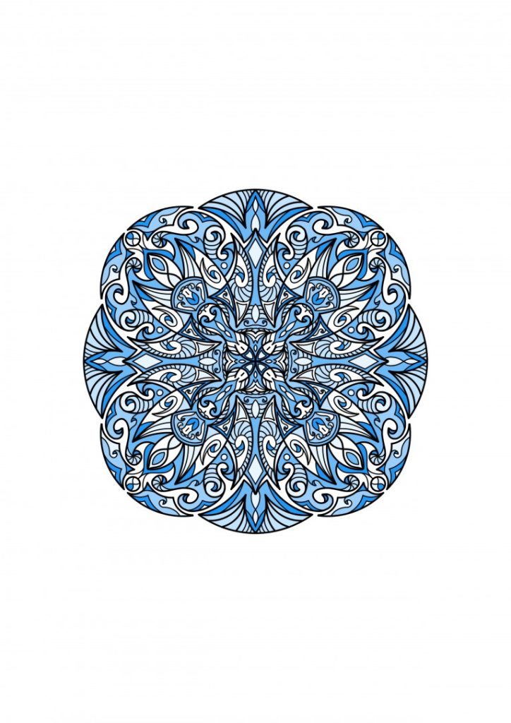 فایل لایه باز ماندالا با طرح سنتی
