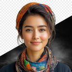 فایل لایه باز دختر درحال لبخند زدن به دوربین با پس زمینه شفاف فایل لایه باز دختر درحال لبخند زدن به دوربین با پس زمینه شفاف