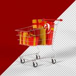 فایل لایه باز سبد خرید با جعبه هدیه فایل لایه باز سبد خرید با جعبه هدیه