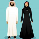 وکتور تصویر زن و مرد عرب