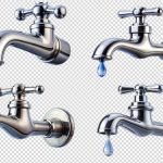 فایل لایه باز ست شیرآلات نقره ای مختلف