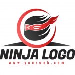 وکتور طرح الگوی لوگوی نینجا وکتور طرح الگوی لوگوی نینجا
