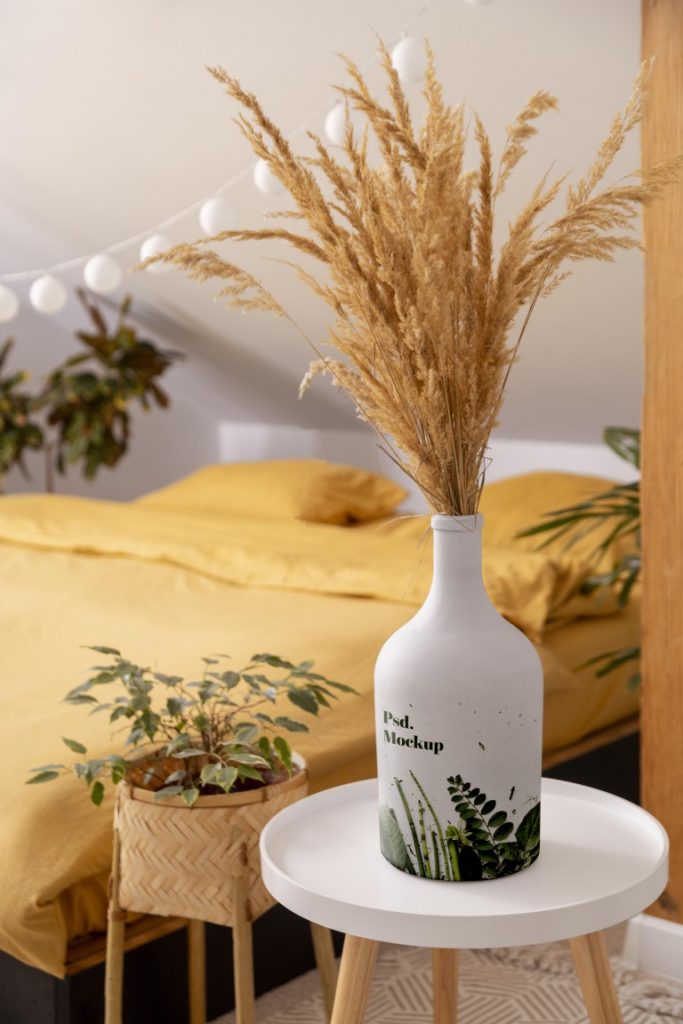 فایل لایه باز موکاپ گلدان زیبا