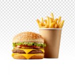 فایل لایه باز ساندویچ چیز برگر با سیب زمینی سرخ شده فایل لایه باز ساندویچ چیز برگر با سیب زمینی سرخ شده