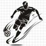 فایل لایه باز بازیکن فوتبال در حال بازی