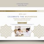 فایل لایه باز قالب صفحه فرود سال نو اسلامی با الگوی عربی فایل لایه باز قالب صفحه فرود سال نو اسلامی با الگوی عربی
