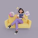 فایل لایه باز تصویر سه بعدی خانم طراح فایل لایه باز تصویر سه بعدی خانم طراح