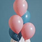 فایل لایه باز دسته بادکنک آبی و صورتی فایل لایه باز دسته بادکنک آبی و صورتی