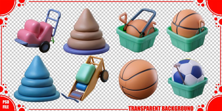 فایل لایه باز اسباب بازی های مختلف
