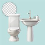 فایل لایه باز روشویی پایه دار و توالت فرنگی فایل لایه باز روشویی پایه دار و توالت فرنگی