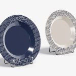 فایل لایه باز موکاپ دو بشقاب در کنار هم