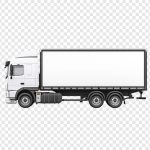 فایل لایه باز موکاپ جعبه سفید کامیون فایل لایه باز موکاپ جعبه سفید کامیون
