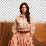 فایل لایه باز زن جوان با موهای بلند فایل لایه باز زن جوان با موهای بلند
