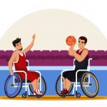 وکتور مسابقات بسکتبال نشسته
