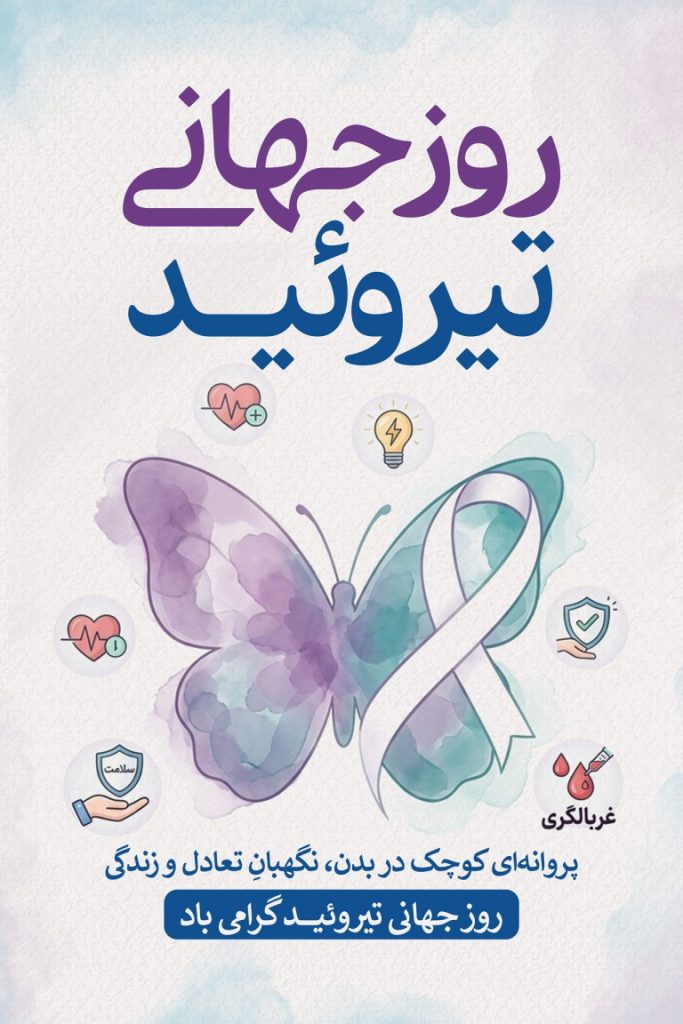 فایل لایه باز بنر عمودی روز جهانی تیروئید