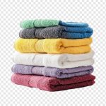 فایل لایه باز حوله های رنگارنگ نرم حمام