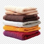 فایل لایه باز حوله های تا شده رنگی