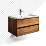 فایل لایه باز روشویی سرامیکی با کمد چوبی