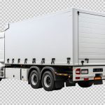 فایل لایه باز کامیون باربری از نمای پشت