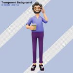 فایل لایه باز شخصیت سهبعدی مرد جوان فایل لایه باز شخصیت سهبعدی مرد جوان