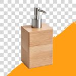 فایل لایه باز تصویر جای مایع دستشویی طرح چوب