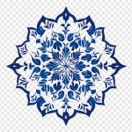 فایل لایه باز الگوی گل آبی فایل لایه باز الگوی گل آبی