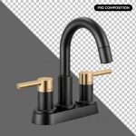 فایل لایه باز شیر ظرفشویی دو دسته مشکی مات فایل لایه باز شیر ظرفشویی دو دسته مشکی مات