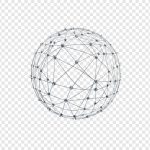فایل لایه باز تصویر اتصالات نقطه ای کره هندسی فایل لایه باز تصویر اتصالات نقطه ای کره هندسی