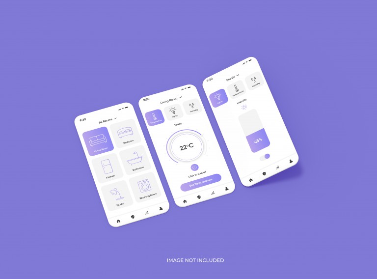 فایل لایه باز موکاپ صفحه نمایش های گوشی موبایل