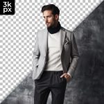 فایل لایه باز مرد با کت و شلوار با پس زمینه جدا شده فایل لایه باز مرد با کت و شلوار با پس زمینه جدا شده