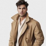 فایل لایه باز مرد با بارونی کرم و پیراهن سفید فایل لایه باز مرد با بارونی کرم و پیراهن سفید
