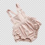 فایل لایه باز لباس نوزاد دخترانه رنگ صورتی