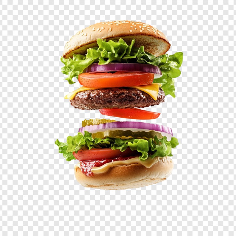 فایل لایه باز تصویر ساندویچ دوبل چیزبرگر
