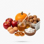 فایل لایه باز تصویر کدو تنبل سیب عسل گردو تخم مرغ شکر
