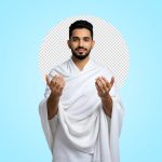 فایل لایه باز دعای مرد مسلمان با لباس احرام فایل لایه باز دعای مرد مسلمان با لباس احرام