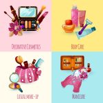 وکتور تصویر مجموعه ست آرایشی و بهداشتی وکتور تصویر مجموعه ست آرایشی و بهداشتی