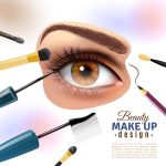 وکتور تصویر آرایش چشم