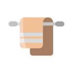 وکتور نماد حوله آویز شده