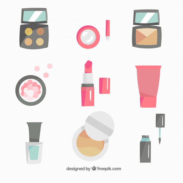 وکتور طراحی ست آرایشی