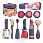 وکتور طراحی لوازم آرایشگری