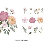 وکتور دسته گل دوبعدی واقعی وکتور دسته گل دوبعدی واقعی