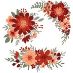 وکتور مجموعه گل آرایی طراحی شده وکتور مجموعه گل آرایی طراحی شده