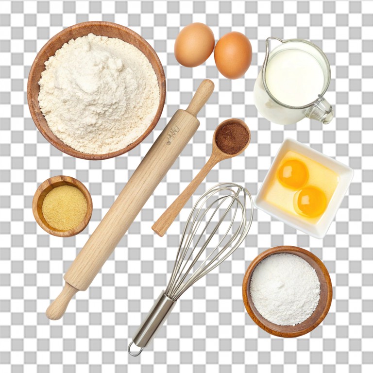 فایل لایه باز مواد اولیه پخت شیرینی