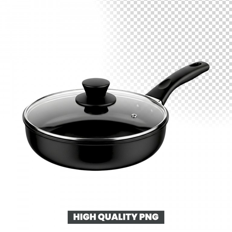 فایل لایه باز ماهیتابه چدنی با درب شیشه ای رنگ مشکی