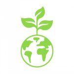 وکتور زمین با گیاه وکتور زمین با گیاه