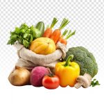 فایل لایه باز سبزیجات تازه فراوان