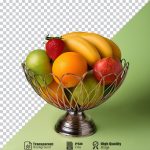 فایل لایه باز ظرف پایه دار پراز میوه