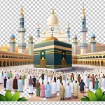 فایل لایه باز نقاشی شده خانه کعبه مکه فایل لایه باز نقاشی شده خانه کعبه مکه